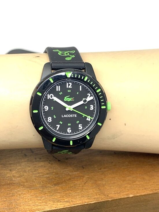 Lacoste Womens Kids Watch 2030052 Quartz Mini Tennis Green Dial Rubber Band 35mm main image 14